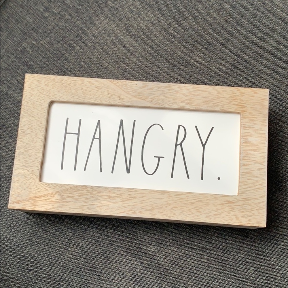 RAE DUNN “HANGRY” Wood Sign